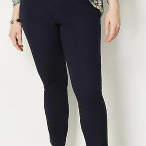 J. Jill Essential Cotton-Stretch Pants in Navy